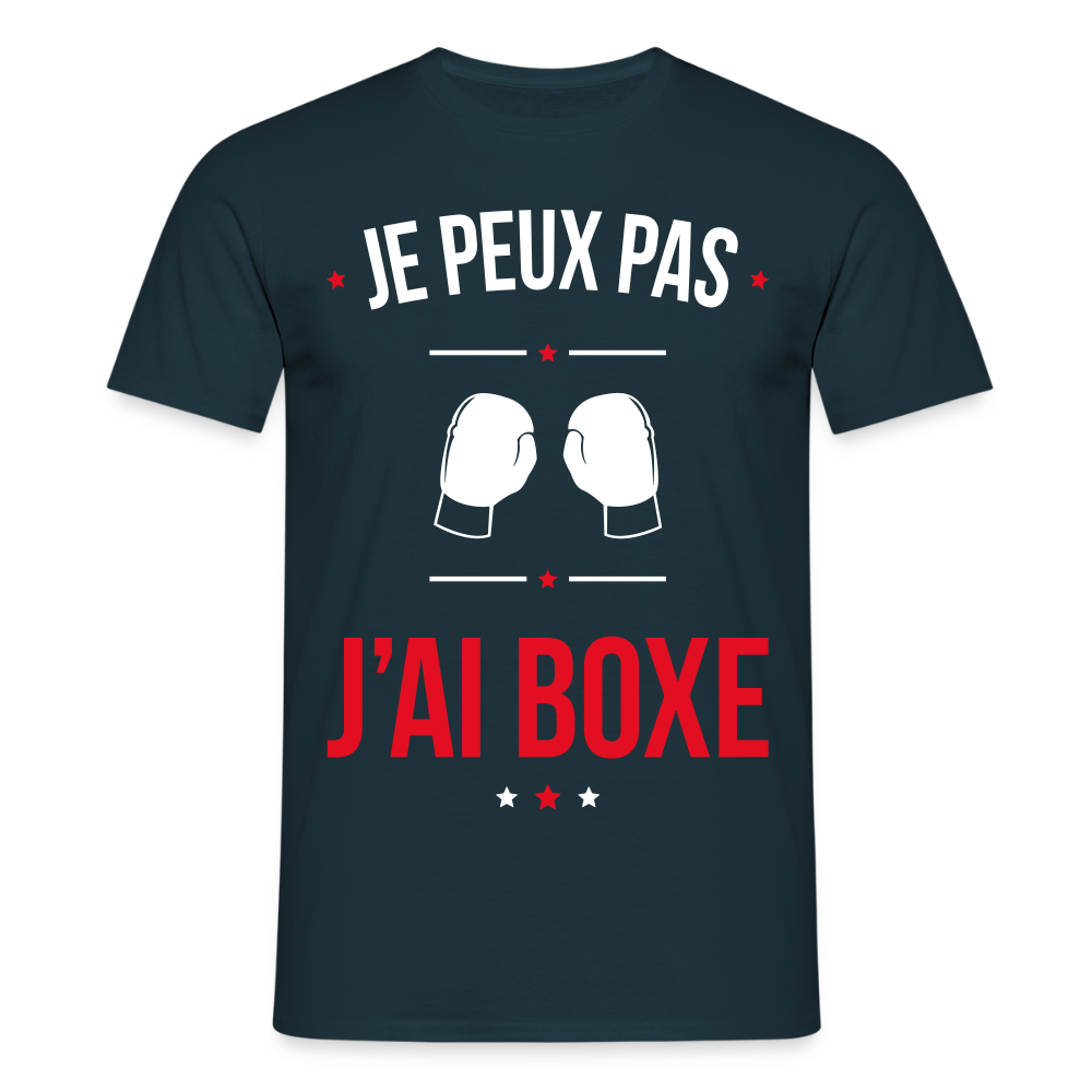 T-shirt Homme - Je peux pas j'ai Boxe - marine