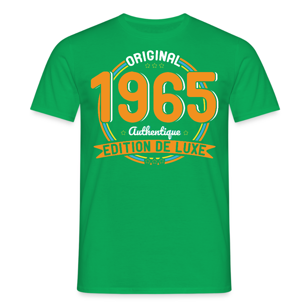 T-shirt Homme - Anniversaire 60 Ans - Original 1965 Authentique - vert