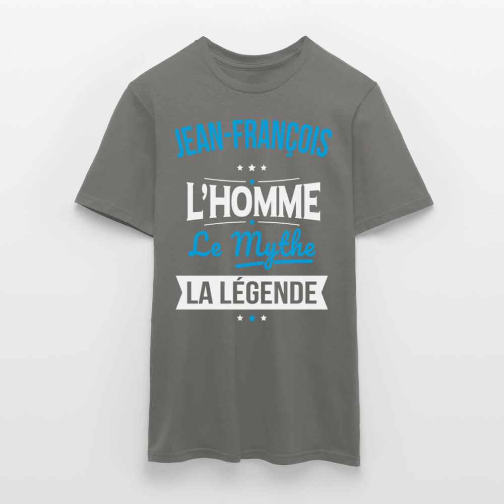 T-shirt Homme - Jean-François - l'Homme - le Mythe - la Légende - gris graphite