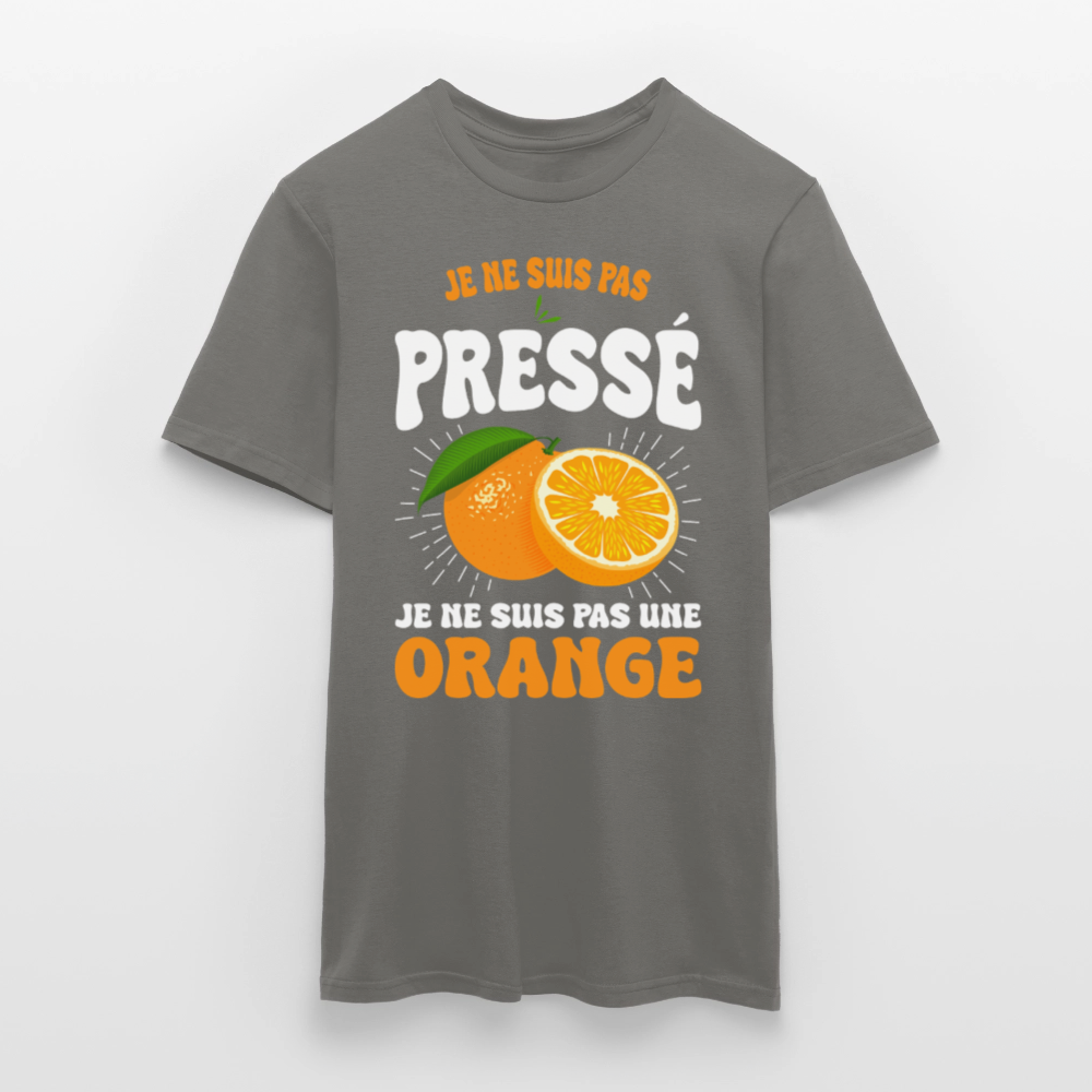 T-shirt Homme - Je ne suis pas une orange - gris graphite