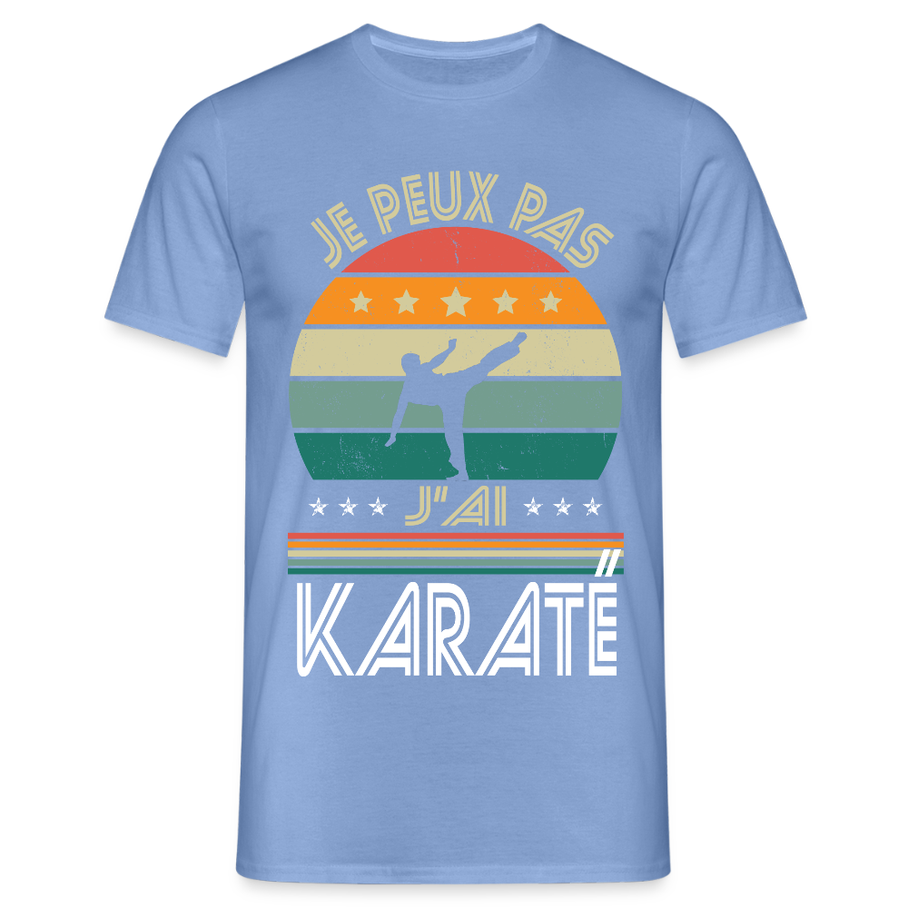 T-shirt Homme - Je peux pas j'ai Karaté - carolina blue