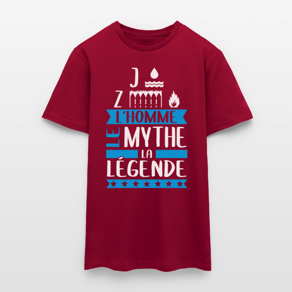 T-shirt homme Joseph rébus – L’homme, le mythe, la légende - rouge brique