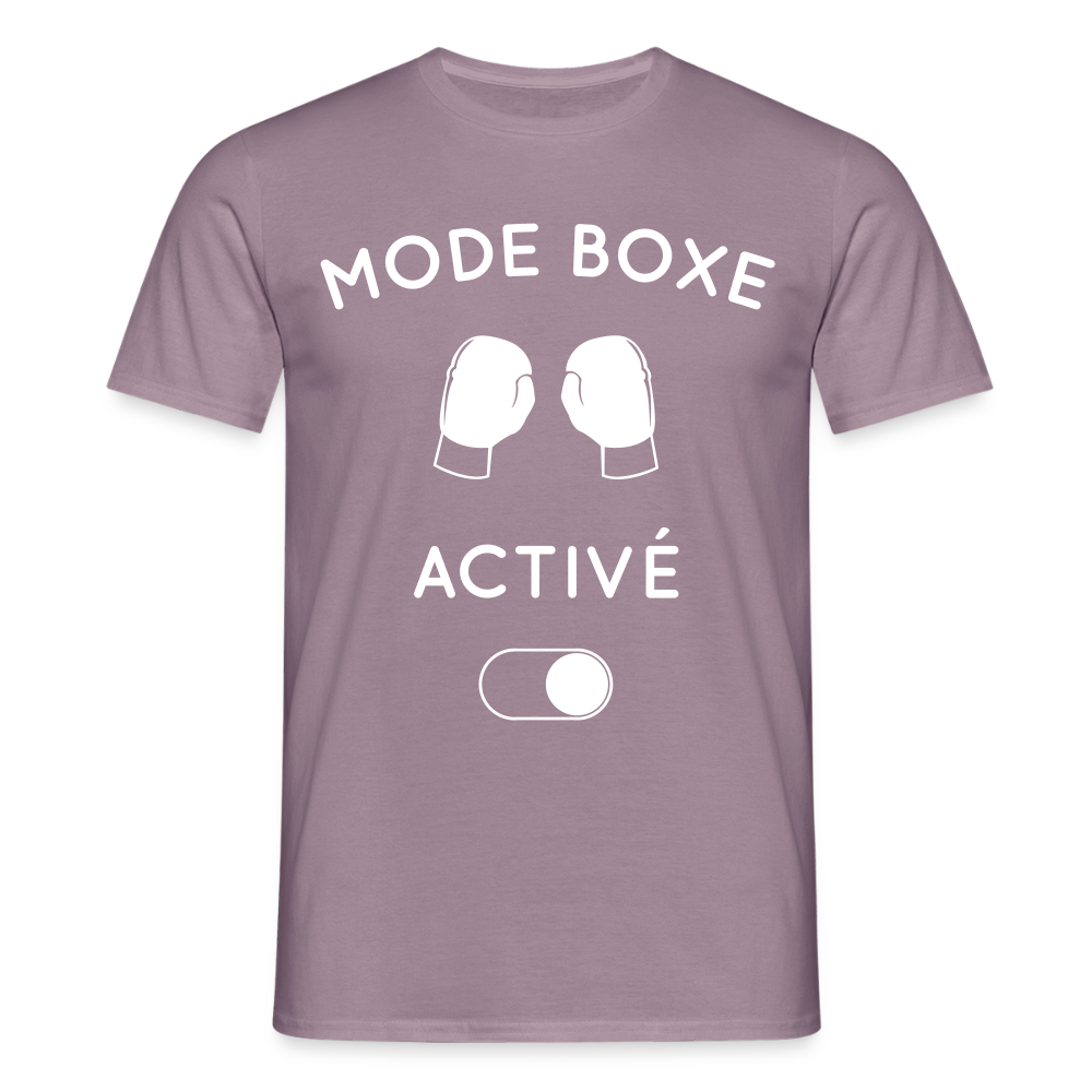 T-shirt Homme - Mode boxe activé - mauve gris