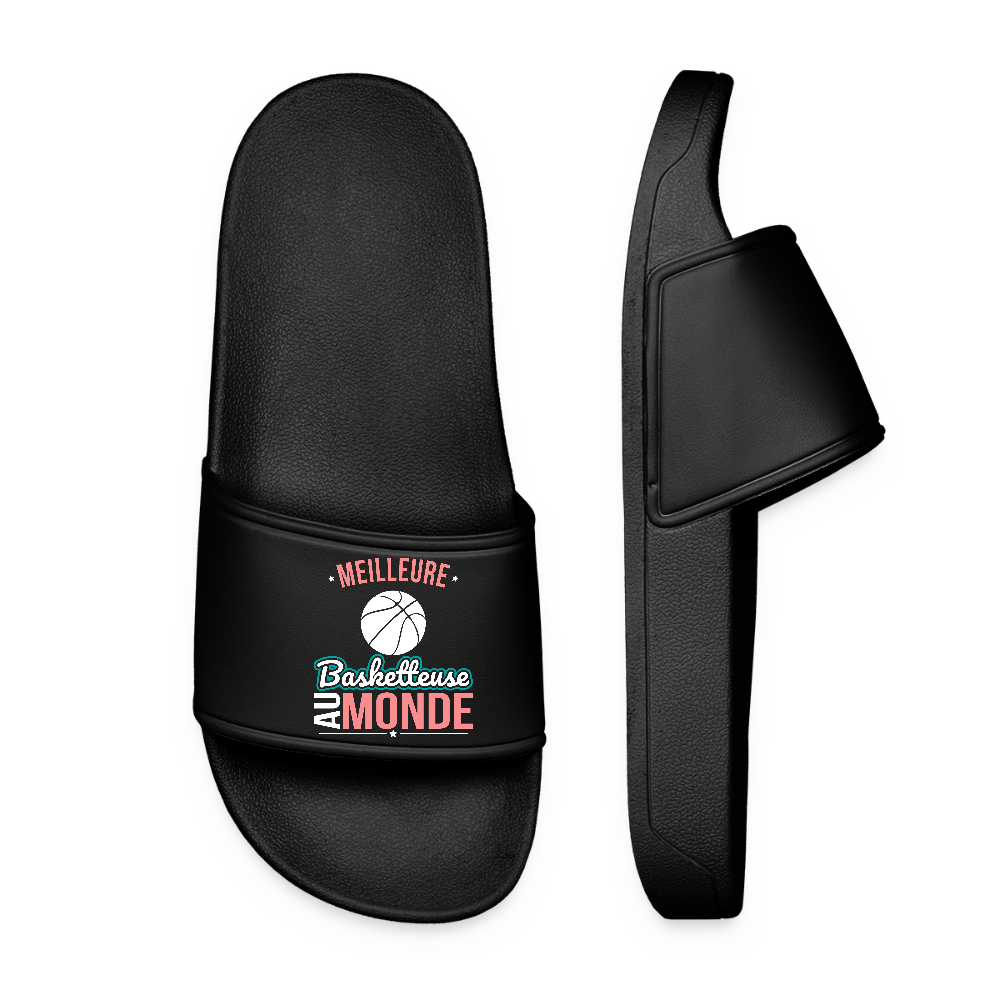 Claquettes Femme - Meilleure basketteuse au monde - noir