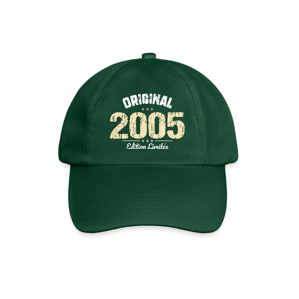 Casquette classique - Anniversaire 20 Ans - Original 2005 - vert bouteille