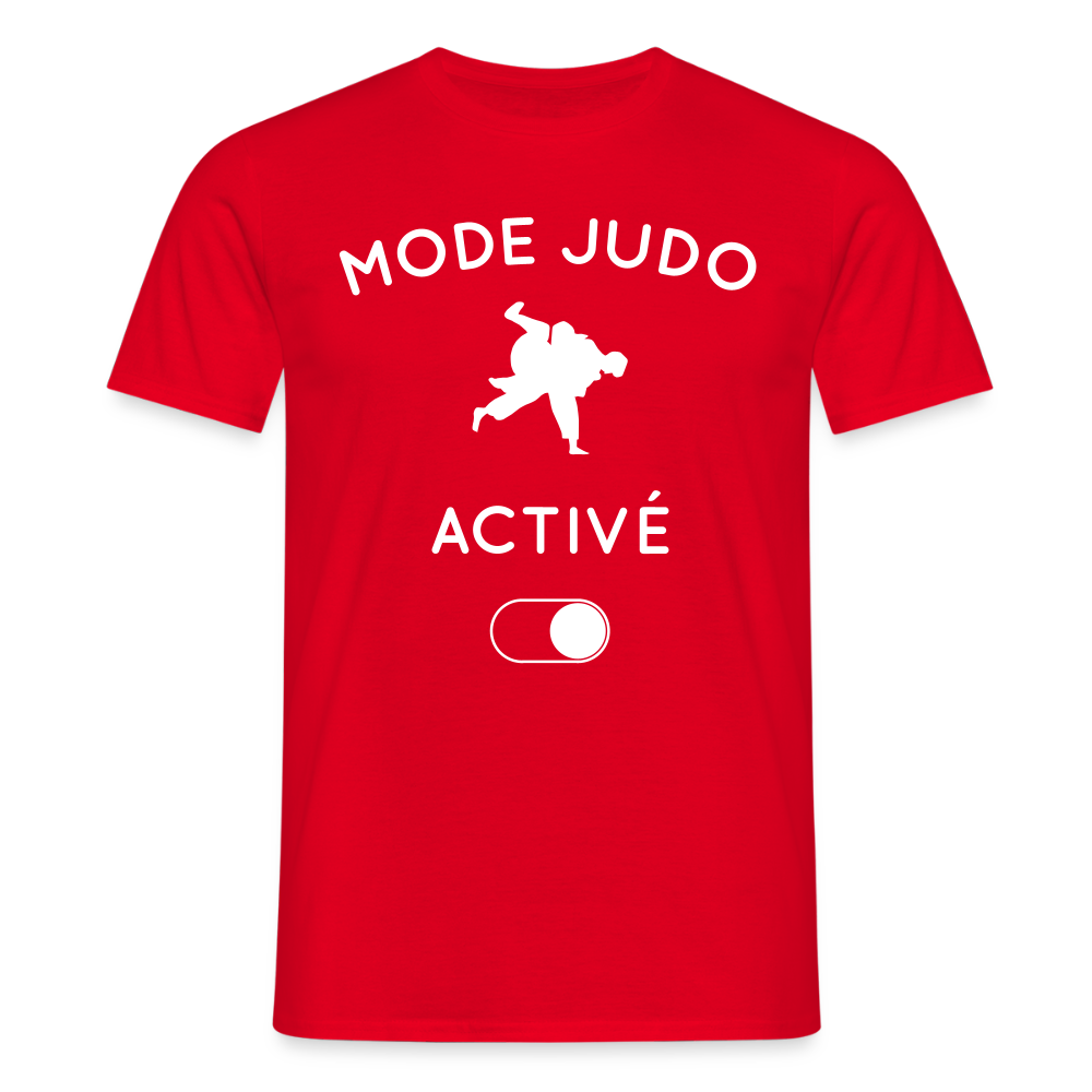 T-shirt Homme - Mode judo activé - rouge