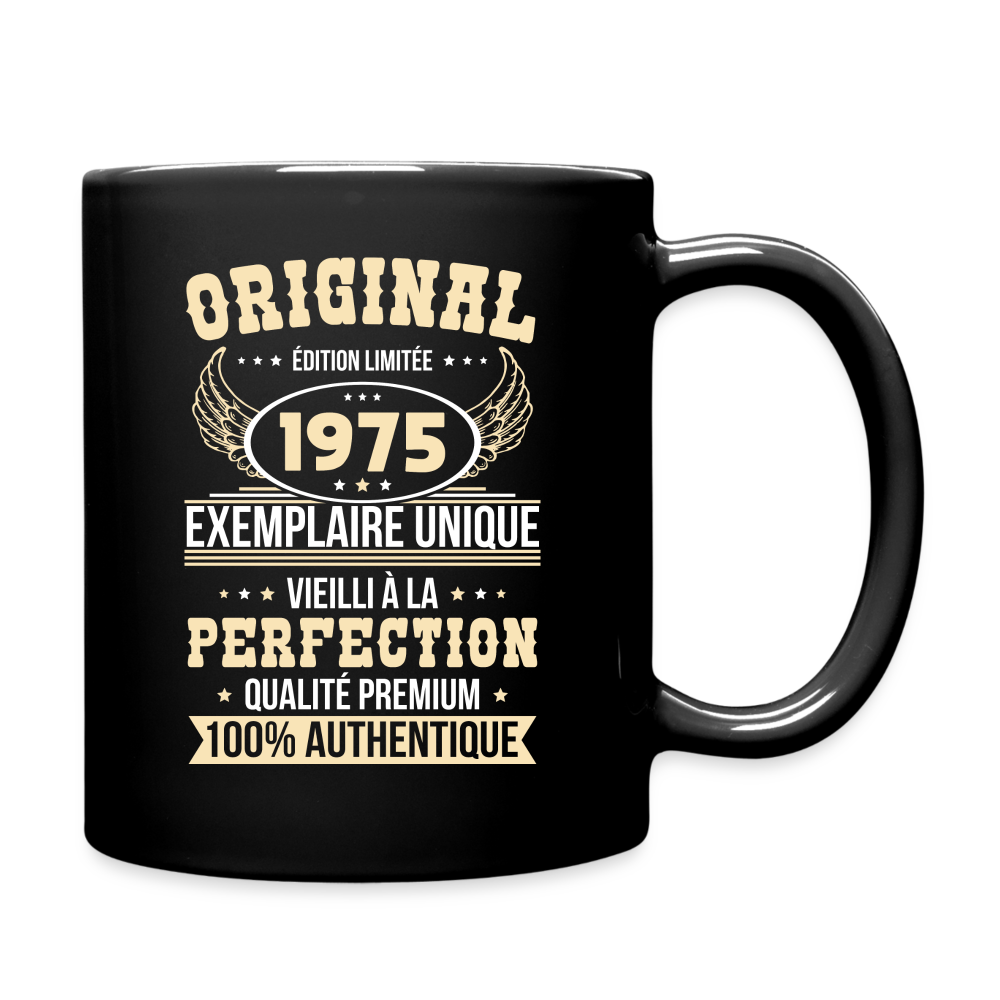 Mug uni - Anniversaire 50 Ans - Original 1975 - noir