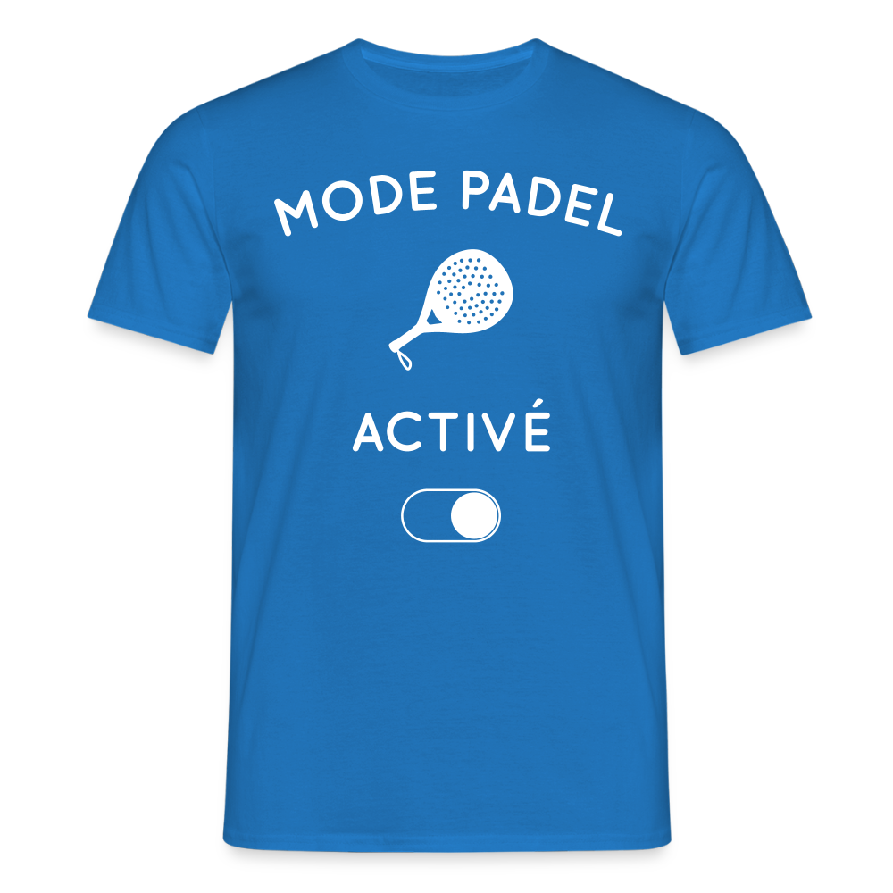 T-shirt Homme - Mode padel activé - bleu royal