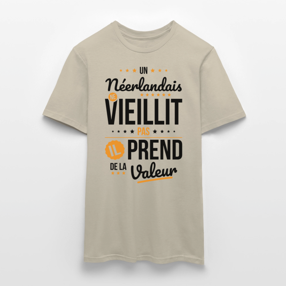 T-shirt Homme - Un Néerlandais ne vieillit pas - beige sable