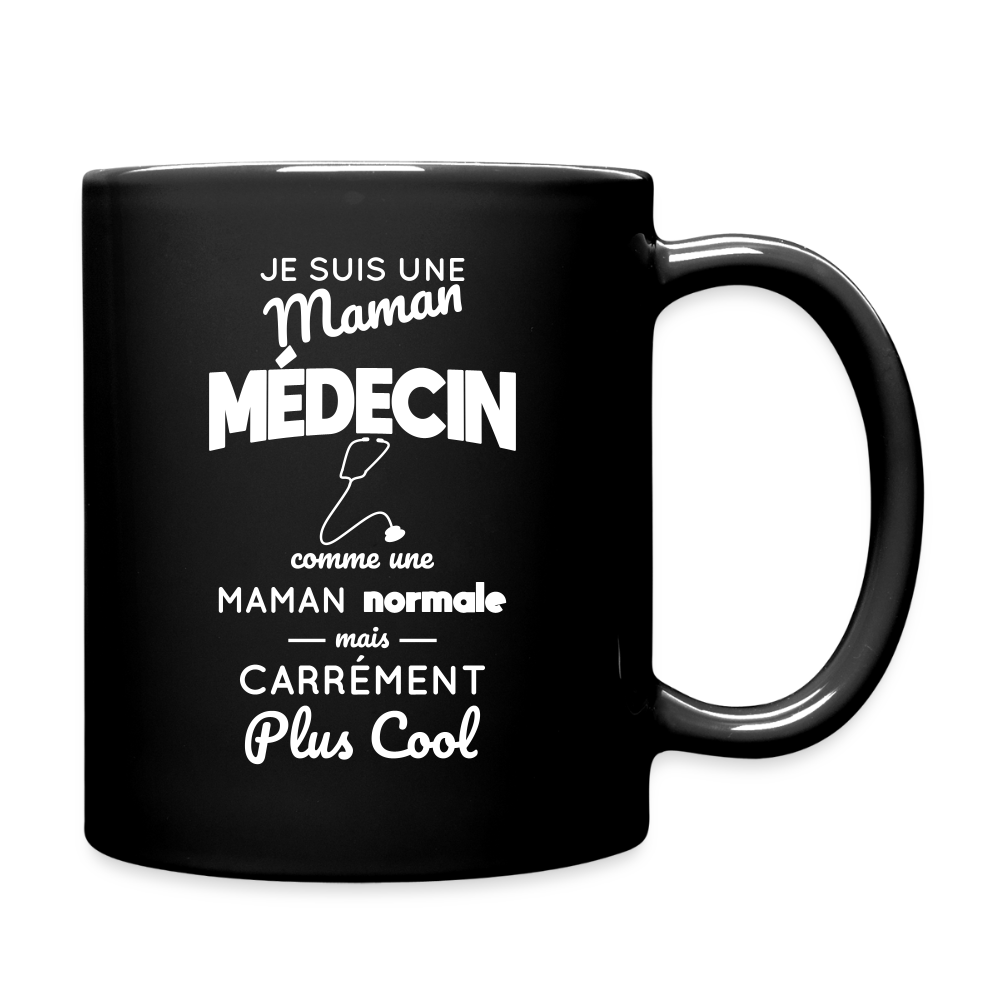 Mug uni - Maman médecin plus cool - noir