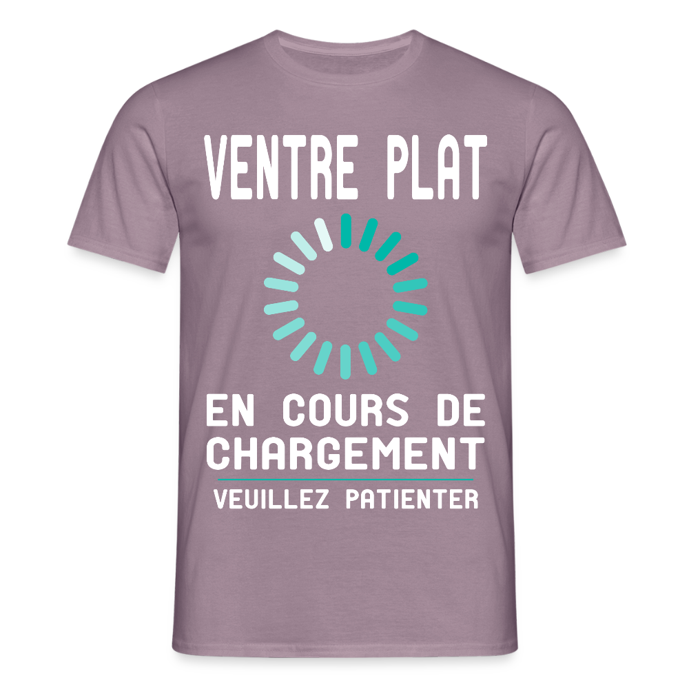 T-shirt Homme - Ventre plat en cours de chargement - mauve gris