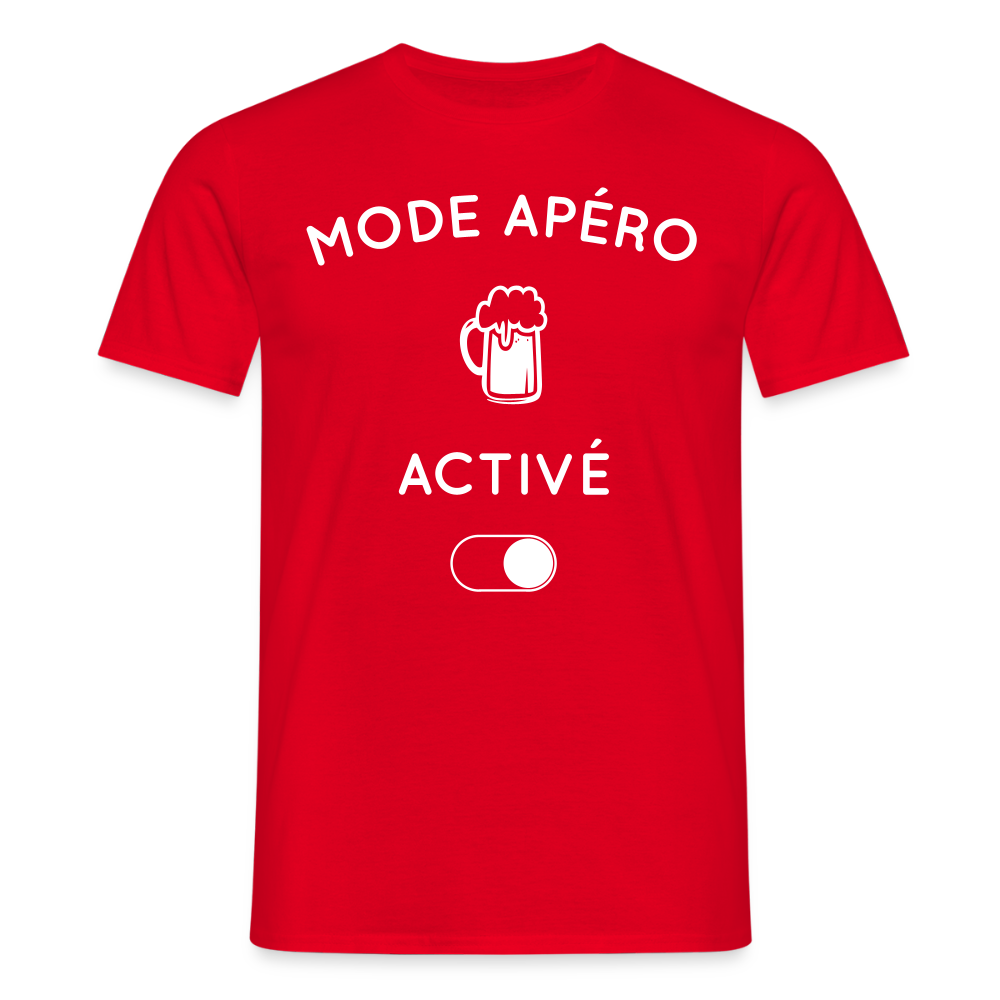 T-shirt Homme - Mode apéro activé - rouge