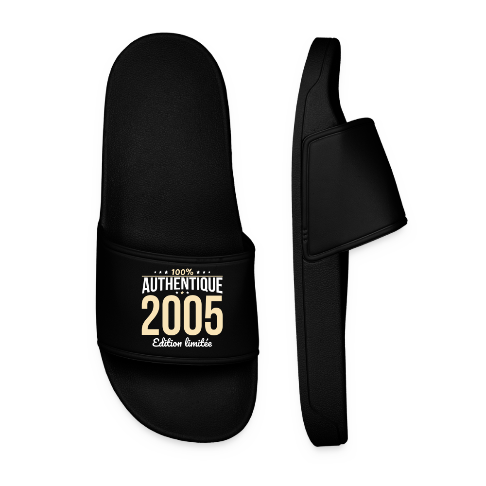 Claquettes Homme - Anniversaire 20 Ans - 100% Authentique 2005 - noir