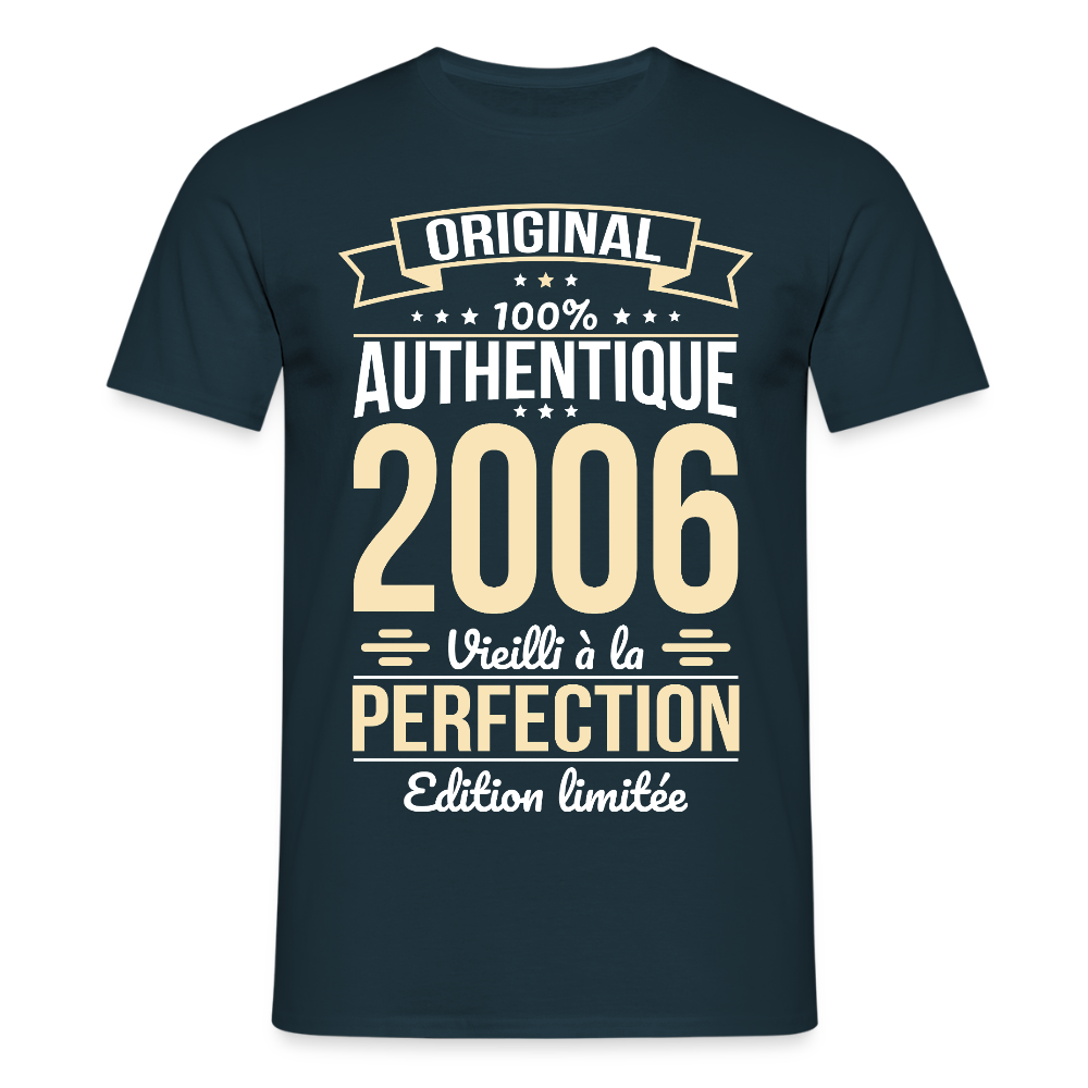 T-shirt anniversaire homme 20 ans – Original 2006 - marine