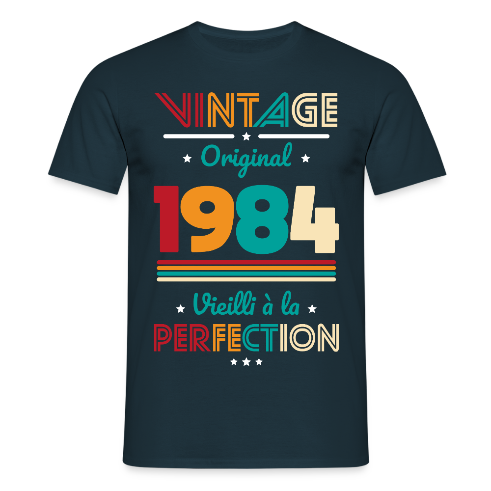 T-shirt Homme - Anniversaire 41 Ans - Vintage Original 1984 - marine