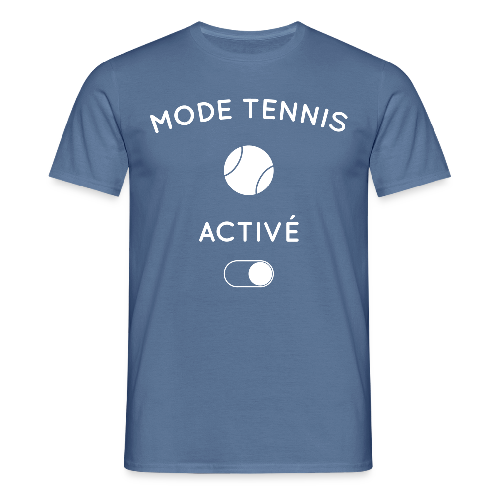 T-shirt Homme - Mode tennis activé - bleu pigeon