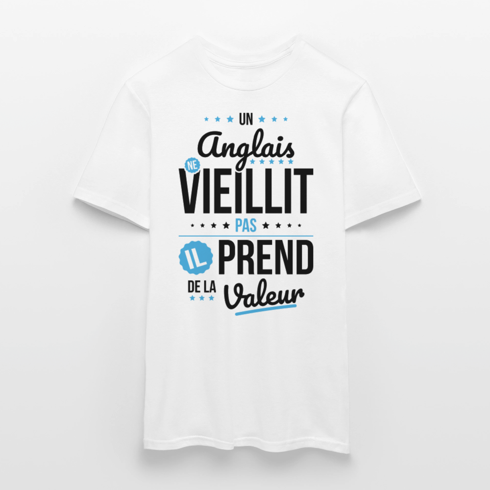 T-shirt Homme - Un Anglais ne vieillit pas - blanc