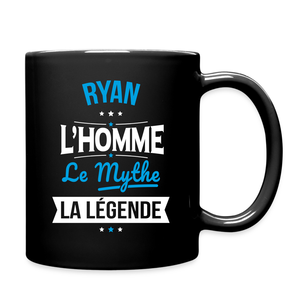 Mug uni - Ryan - l'Homme - le Mythe - la Légende - noir