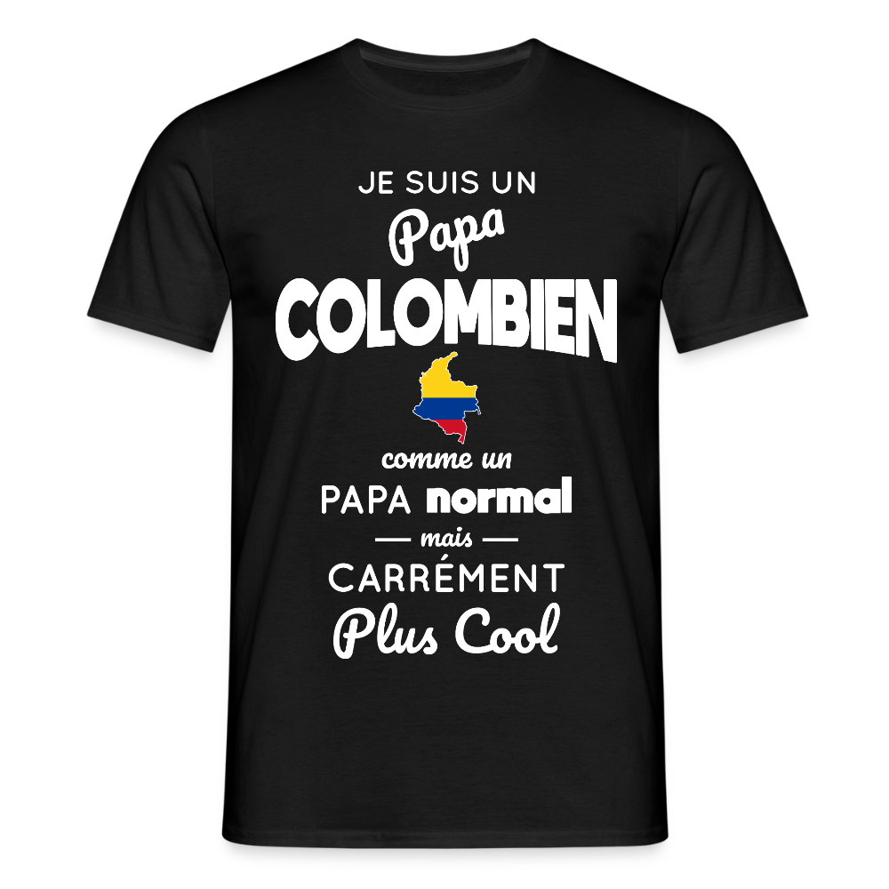 T-shirt Homme - Papa Colombien Plus Cool - noir