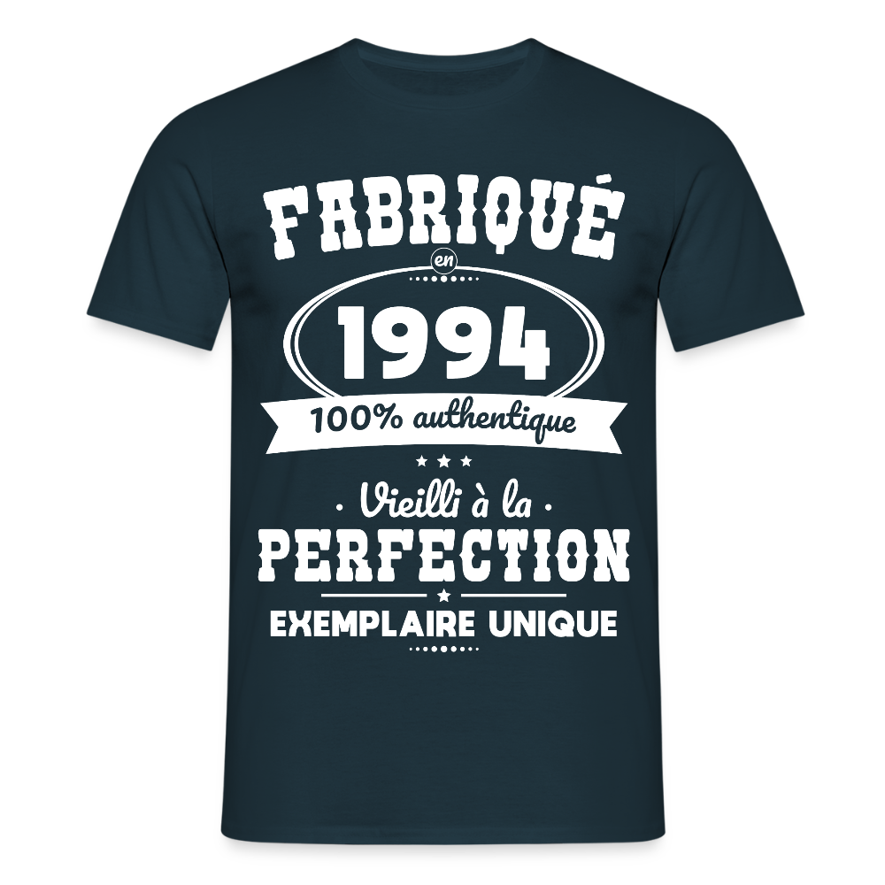 T-shirt Homme - Anniversaire 31 Ans - Fabriqué en 1994 - marine
