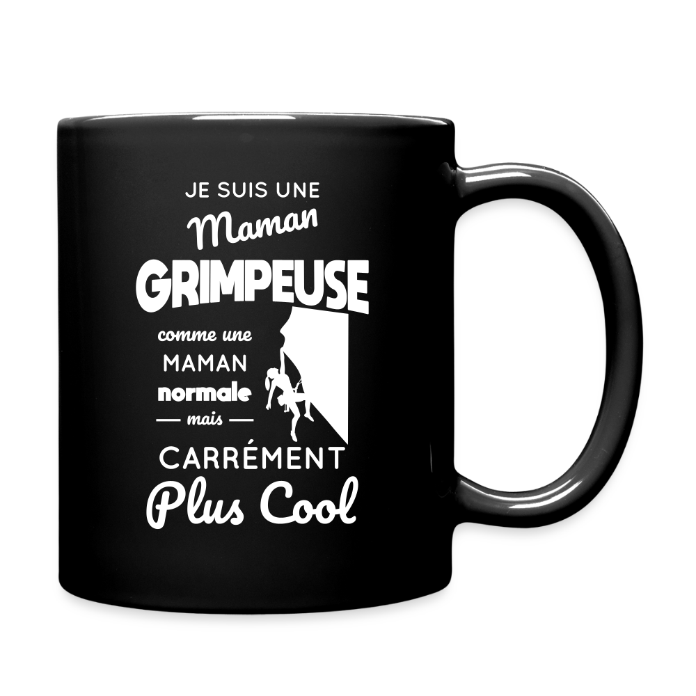 Mug uni - Maman grimpeuse plus cool - noir