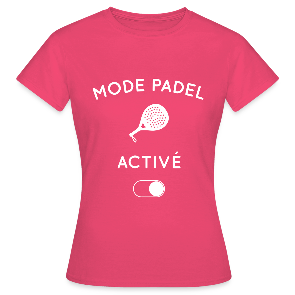T-shirt Femme - Mode padel activé - rose azalée
