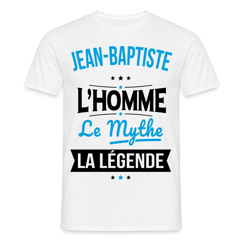 T-shirt Homme - Jean-Baptiste - l'Homme - le Mythe - la Légende - blanc