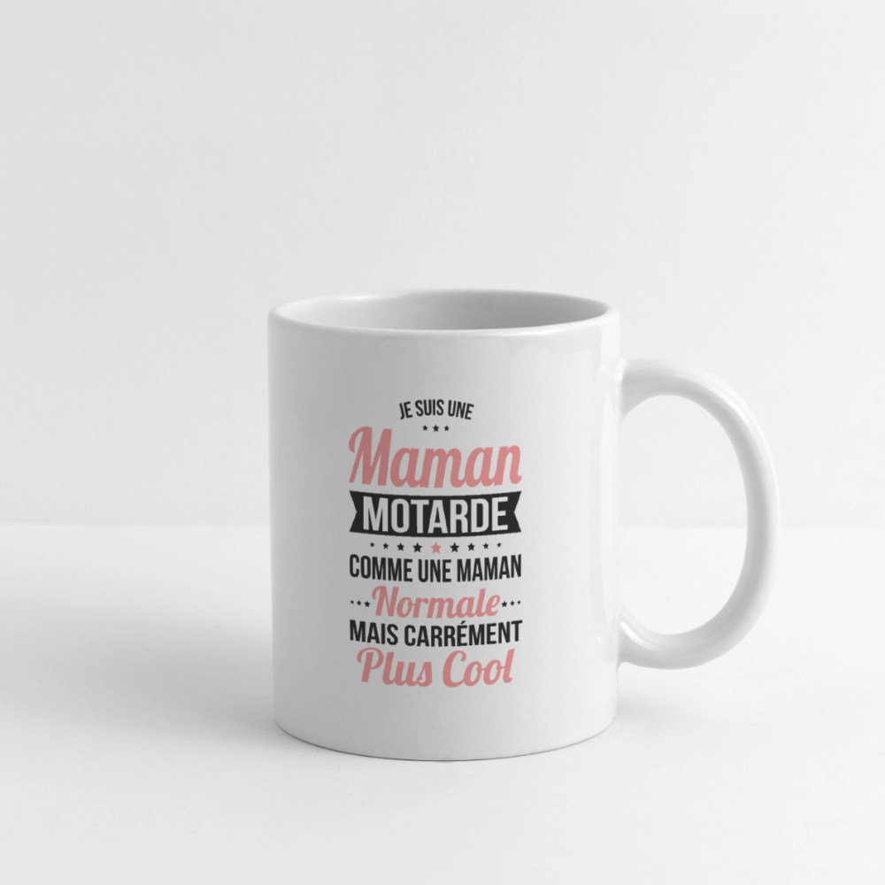 Mug blanc - Maman motarde plus cool - blanc