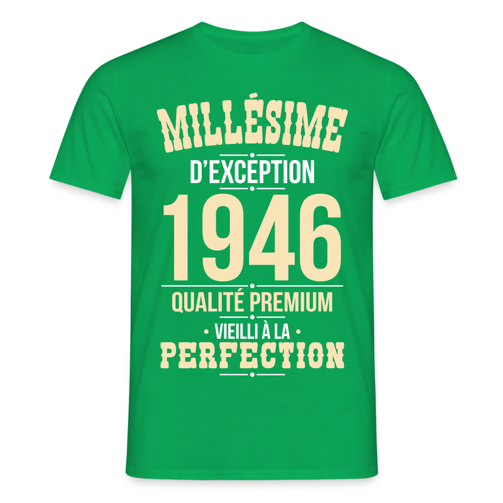 T-shirt Homme 80 Ans 1946 – Millésime d’Exception 1946 - vert