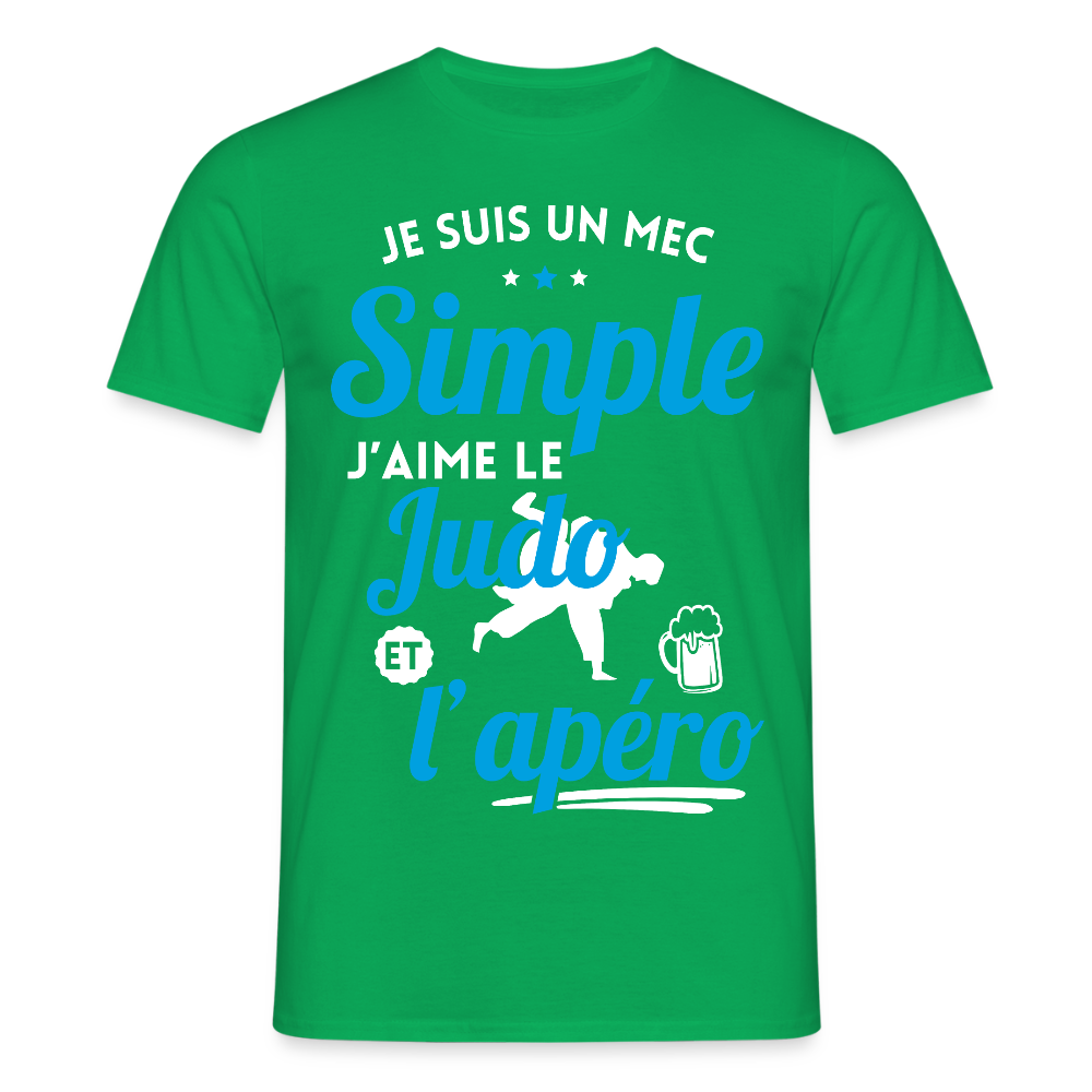 T-shirt Homme - J'aime le judo et l'apéro - vert