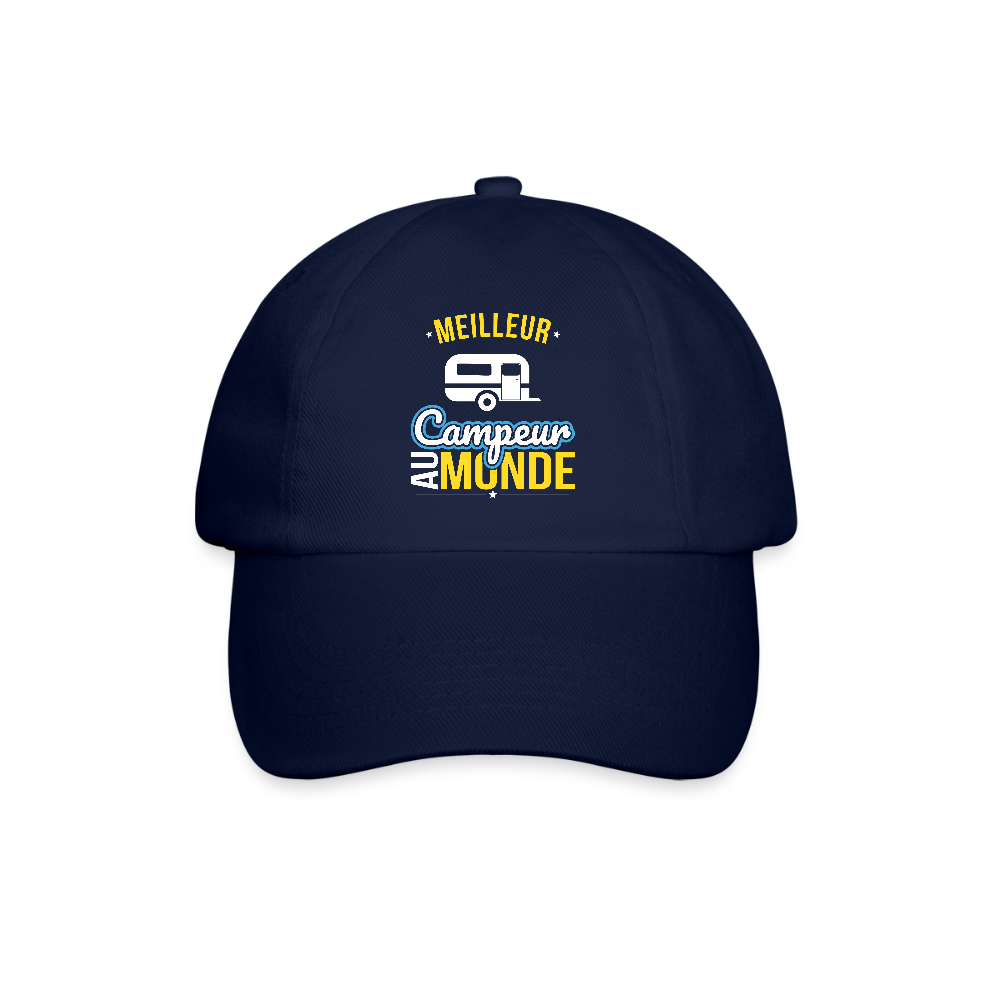 Casquette classique - Meilleur campeur au monde - bleu/bleu