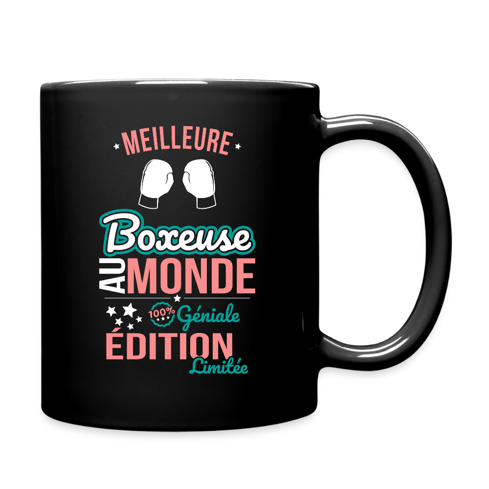 Mug uni - Meilleure Boxeuse au monde - 100% géniale - noir