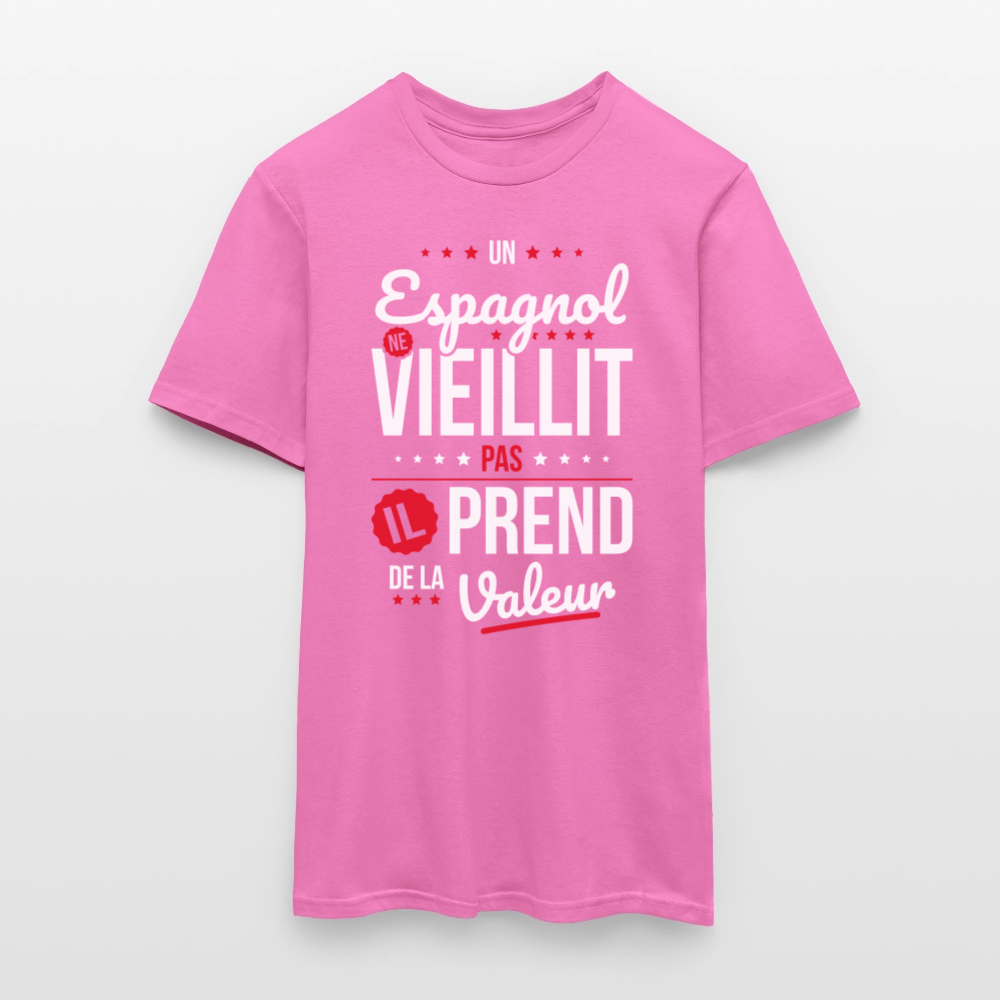 T-shirt Homme - Un Espagnol ne vieillit pas - rose