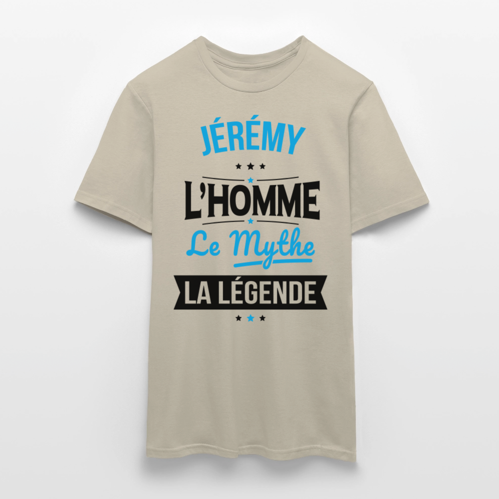 T-shirt Homme - Jérémy - l'Homme - le Mythe - la Légende - beige sable
