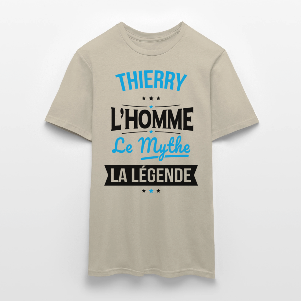 T-shirt Homme - Thierry - l'Homme - le Mythe - la Légende - beige sable