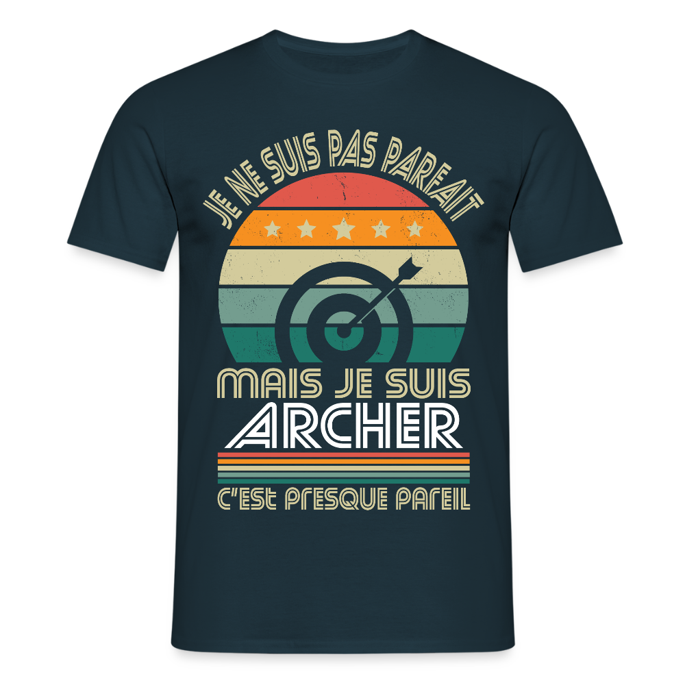 T-shirt Homme - Je ne suis pas parfait mais je suis Archer - marine