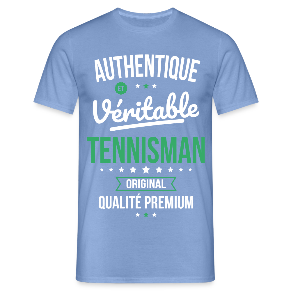 T-shirt Homme - Authentique et véritable Tennisman - carolina blue