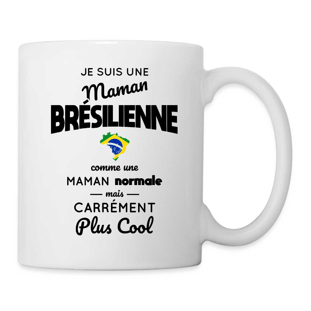 Mug blanc - Maman Brésilienne plus cool - blanc