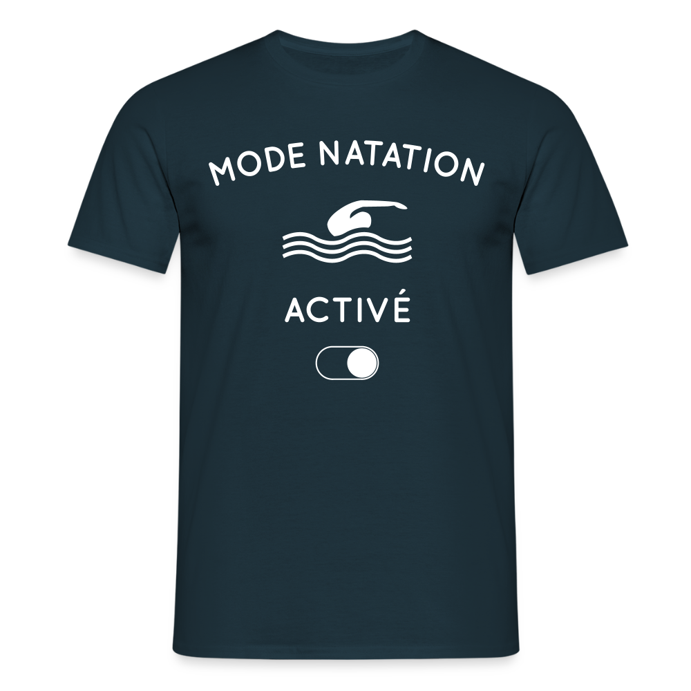 T-shirt Homme - Mode natation activé - marine