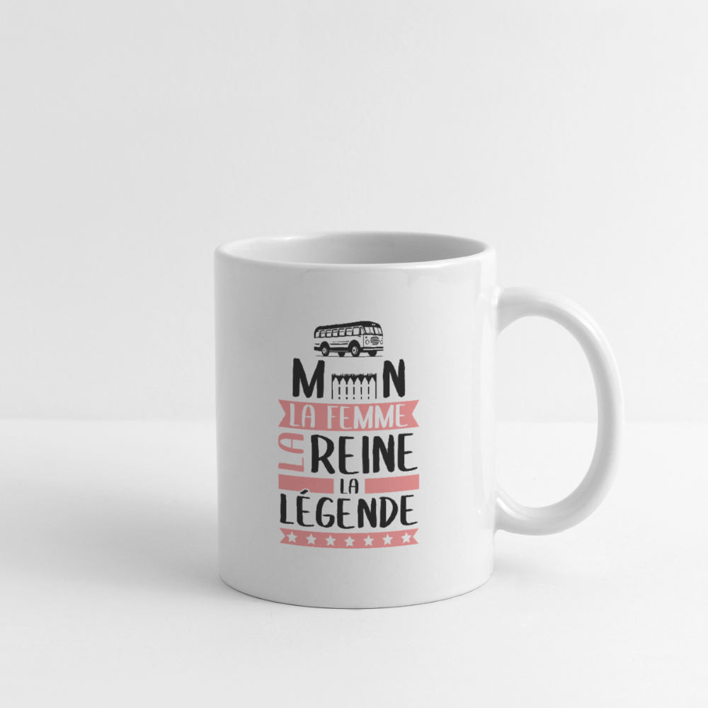 Mug blanc Carmen rébus – La femme, la reine, la légende - blanc
