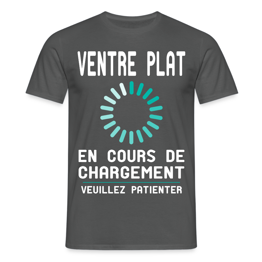 T-shirt Homme - Ventre plat en cours de chargement - charbon