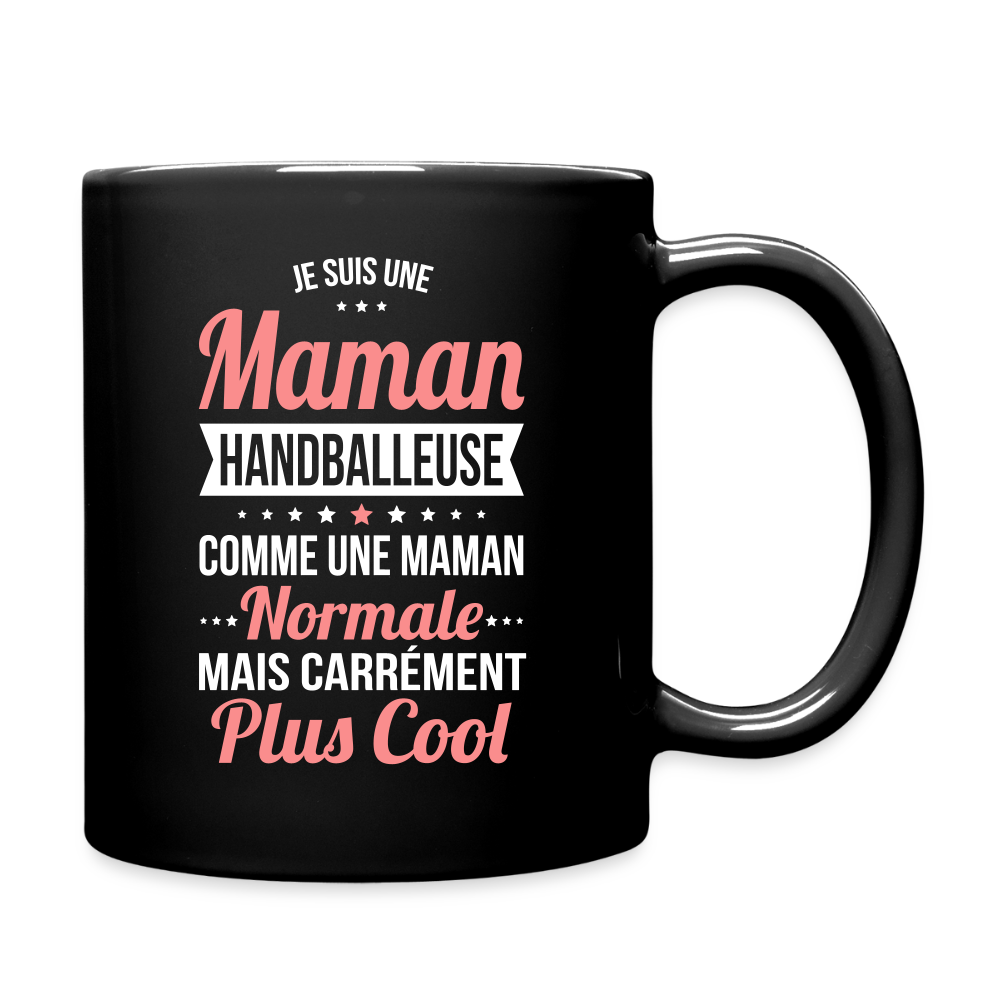 Mug uni - Maman handballeuse plus cool - noir
