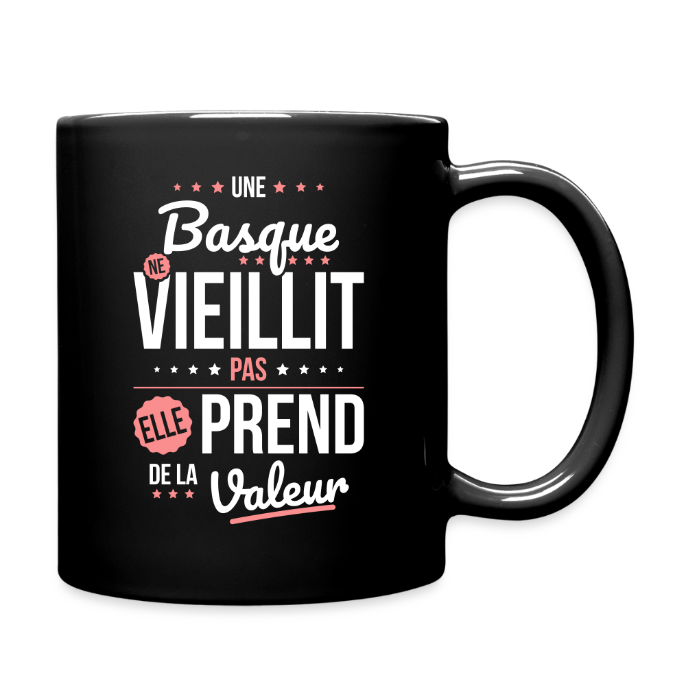 Mug uni - Une Basque ne vieillit pas - noir