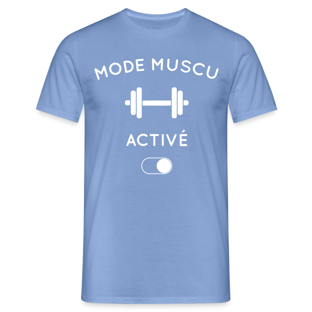 T-shirt Homme - Mode muscu activé - carolina blue