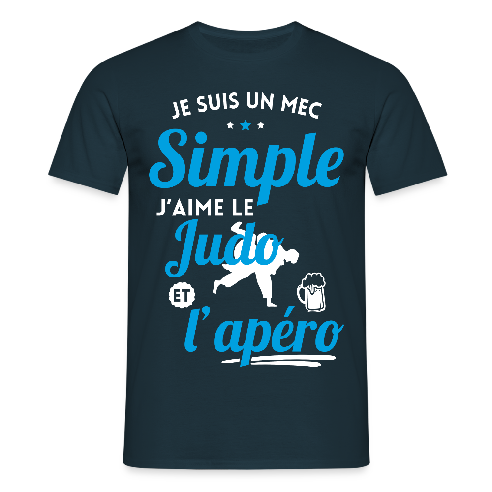 T-shirt Homme - J'aime le judo et l'apéro - marine