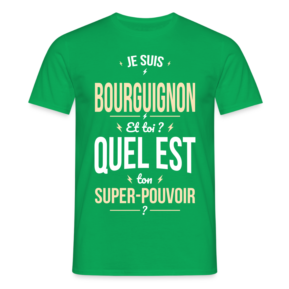 T-shirt Homme - Papa Bourguignon Plus Cool - vert