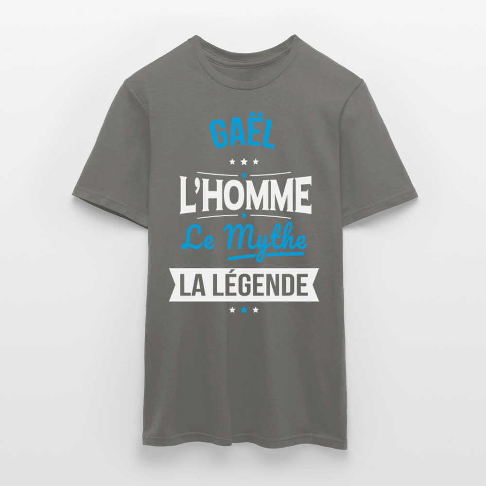 T-shirt Homme - Gaël - l'Homme - le Mythe - la Légende - gris graphite