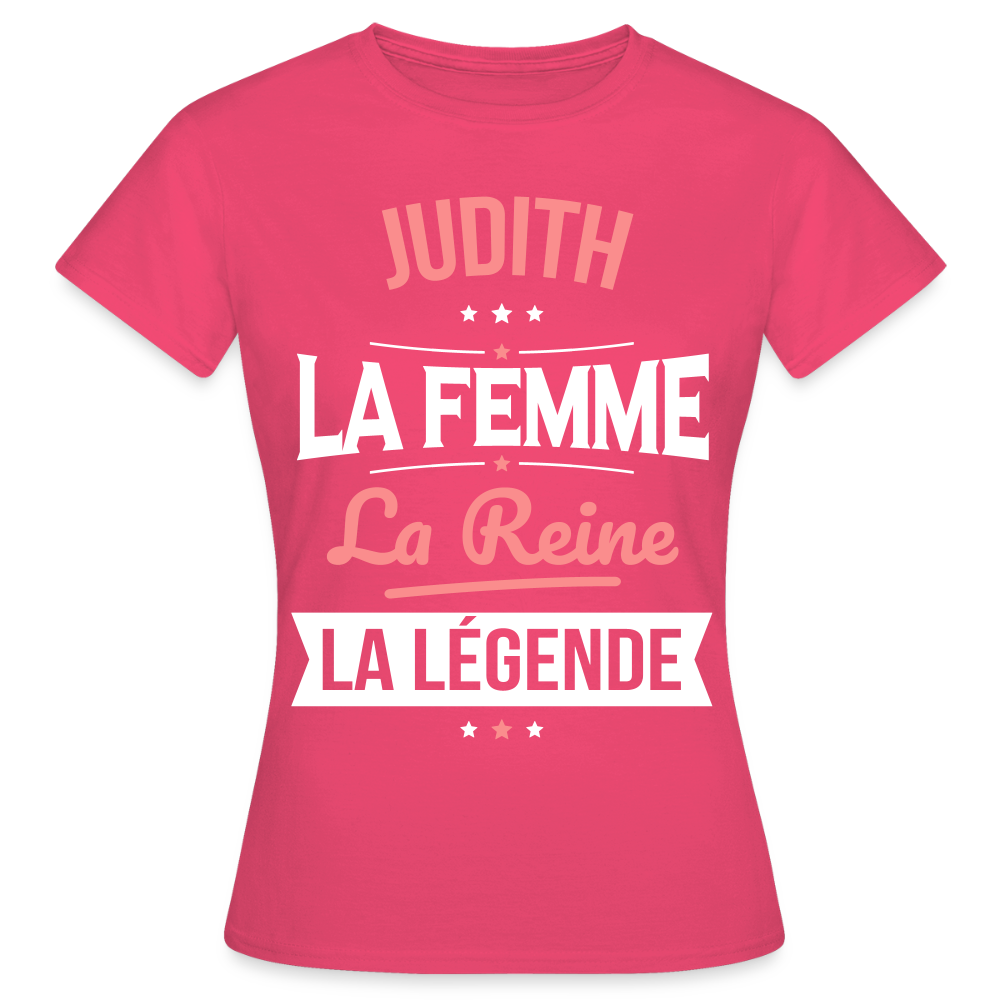 T-shirt Femme - Judith - la Femme - la Reine - la Légende - rose azalée