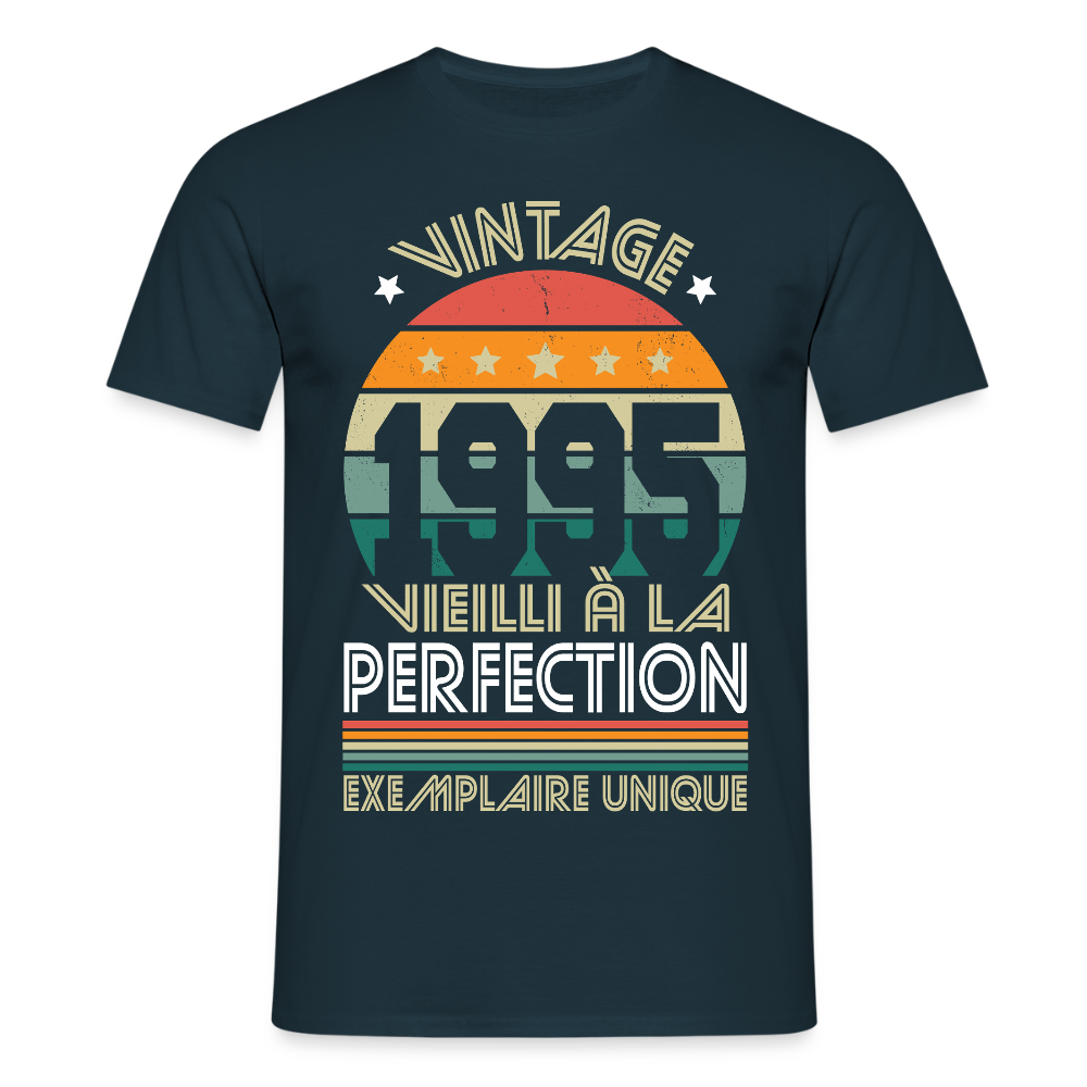 T-shirt Homme - Anniversaire 30 Ans - Vintage 1995 - marine