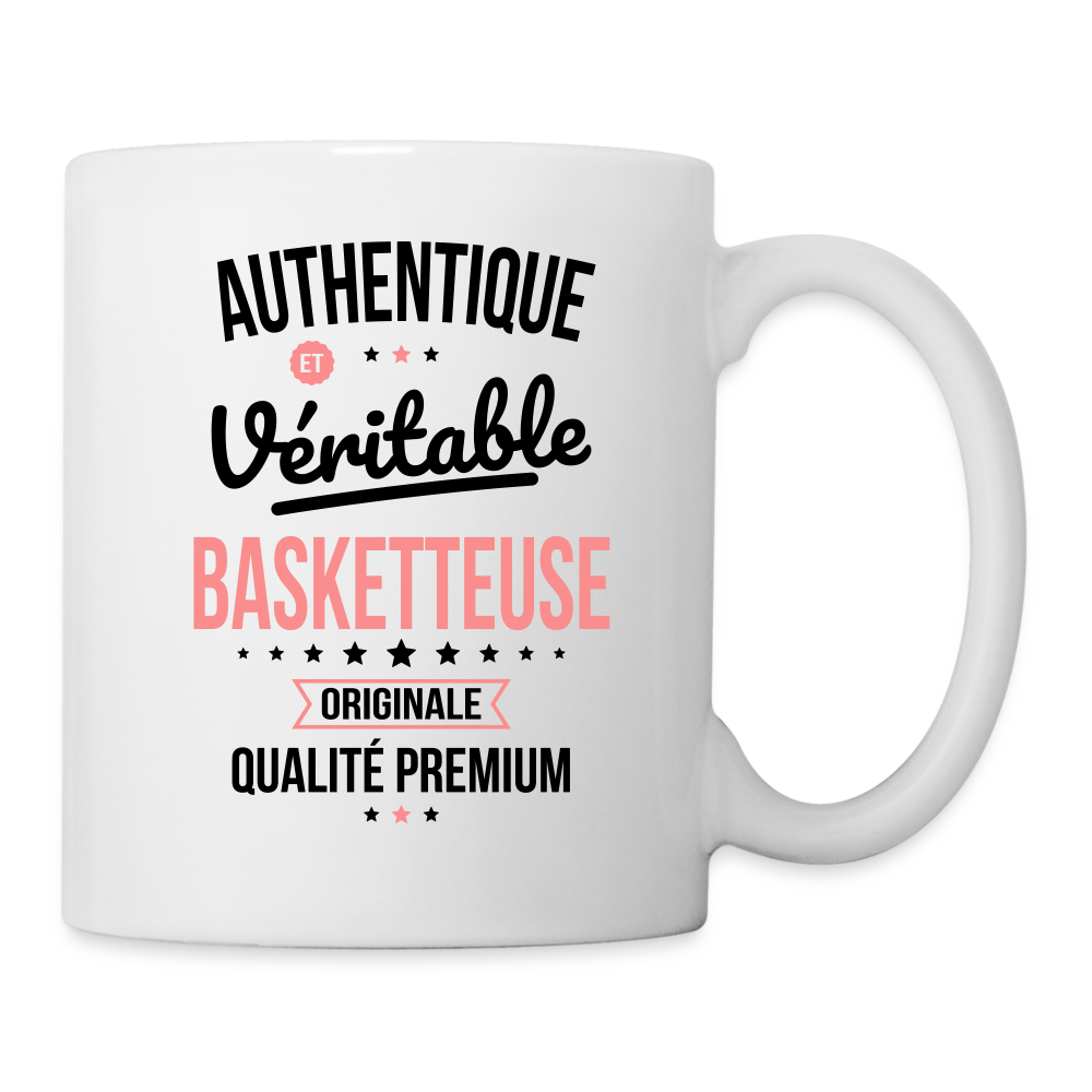Mug blanc - Authentique et véritable Basketteuse - blanc